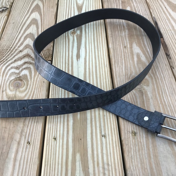 Mens Waistband Genuine Supreme Real Leather Croc P - Picture 6 of 8